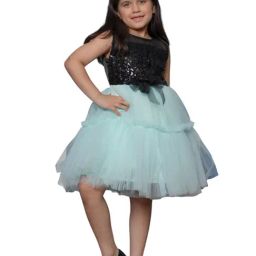 Bella Moda Girls Black Regular Fit Dress-picture-36