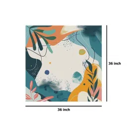 999Store Multicolor Canvas Vibrant Abstract Botanical Painting image 5