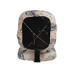 Cortina Set Of 6 Beige & Green Abstract Chair Cover image 4