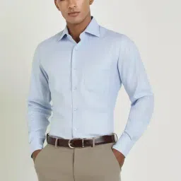 Allen Solly Blue Cotton Regular Fit Printed Shirt-picture-28