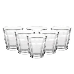 Duralex 'Picardie' Transparent Glass 18 cm Tumbler (0.09 L) - Set of 6 image 4