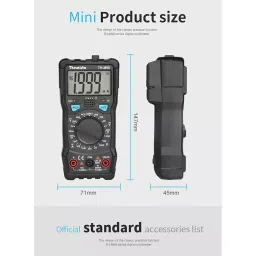 Themisto TH-M98 Digital Multimeter Black (2000 Display Count) image 2