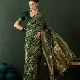 Sangria Woven Design Saree With Blouse Piece-picture-30