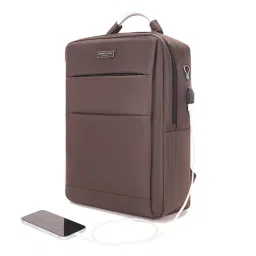 Kenneth Cole Brown Unisex Business Laptop Bag with USB Charging Port (M)-image-20