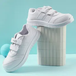 LIBERTY Patch Detailed Double Velcro Closure School Shoes - White-picture-13