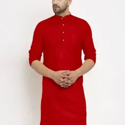 KRUDHA Men Thread Work Kurta image 4