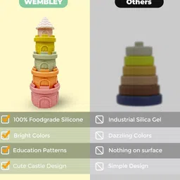 WEMBLEY Set of 2 BPA Free Skill Development Toy Learning and Development Toys image 3