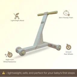 AHC Kids Classic Wooden Baby Walker & Push Stroller image 5