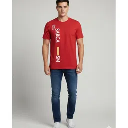 FASHIUM Men Typography Printed T-shirt image 2