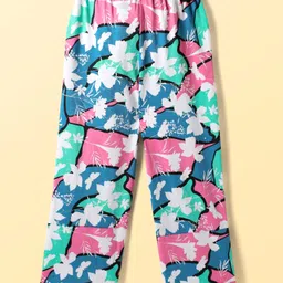 Pine Kids Cotton Knit Half Sleeves Night Suit With Text & Butterfly Print - Blue image 5