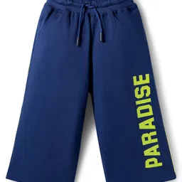 OLLINGTON ST. 100% Cotton Half Sleeves Hooded Top & Knit Pant Set - Navy Blue image 5