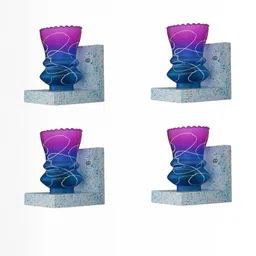 SOMIL Pink Glass Cylinder Printed Wall Lamps-picture-21