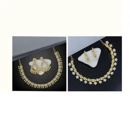 Women Click Set Of 2 Stone studded Jewellery Set image 1