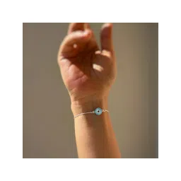 Amaltaas 925 Sterling Silver Evil Eye Nazar Bracelet image 4