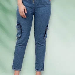 COUTUME COLLECTIONS Women Straight Fit Mid-Rise Stretchable Jeans-image-18