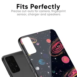 QRIOH Unisex iQOO Neo 10R 5G Quirky Galaxy In Dream Shockproof Glass Back Case image 4