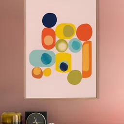 nestroots Pink & Red 1 Piece Canvas Abstract Wall Paintings-image-46