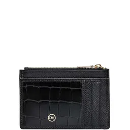 Da Milano Men Textured Zip Detail Leather Card Holder-image-57