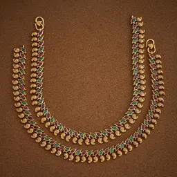 Kushal's Fashion Jewellery Gold-Plated Anklet image 1