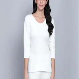 Penance For You Women Round Neck Ribbed Thermal Tops-image-27