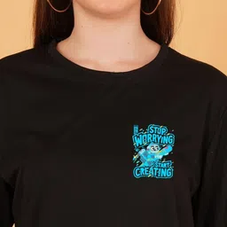 kintu parantu Women Pack Of 2 Typography Printed T-shirt image 3