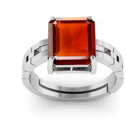 RRVGEM 7.00 Ratti Gomed Stone Silver Plated Ring-picture-14