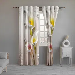 rootscurtains 152.4 cm (5 ft) Window Polycotton Room Darkening Curtain Single Curtain image 2