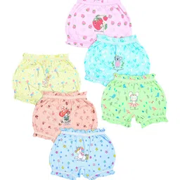 Revvo Junior Girls Pack Of 6 Basic Briefs RJB-309-PINK,SKY,GREEN/YELLOW,CREAM,AQUA-picture-13
