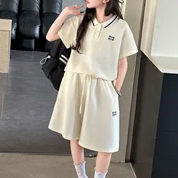 LULU & SKY Girls Printed T-shirt with Shorts-picture-46