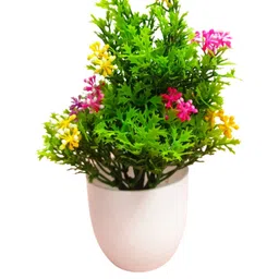 Dekorly Multi Plastic Artificial Flowers & Plants With Pot image 2