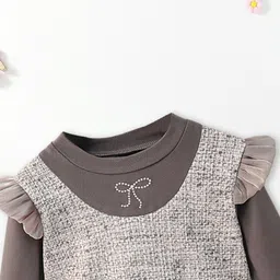 FOREVER FRIDAY Girls Embroidered Long Sleeves A-Line Dress image 4