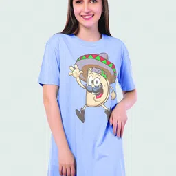 Juliet Women Printed T-shirt Mini Dress-picture-15