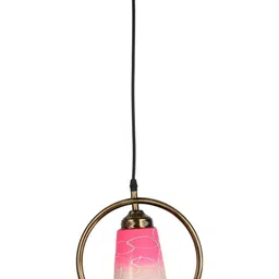 1ST TIME White & Pink Printed Ceiling Lamp-picture-52