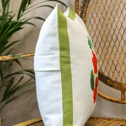 Crown of Poppies Red Floral Square Cushion Covers image 5