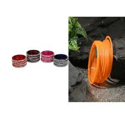 SOMIL Set Of 28 Artificial Stones Studded Glass Bangles-picture-20