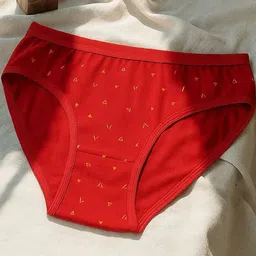 FiveFlag Women Pack Of 3 Outer Elastic Mid-Rise Printed Hipster Briefs image 2