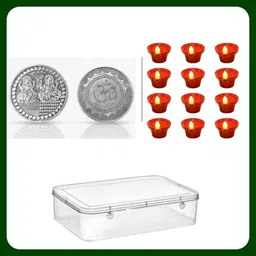 Gift Box-2Coin 12Diya-N1554 Plastic Gift Box-image-33