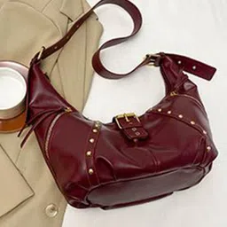 StyleCast x Revolte PU Half Moon Shoulder Bag image 4