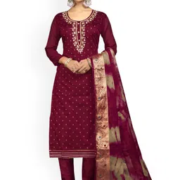 Maroosh Embellished Unstitched Dress Material-picture-31