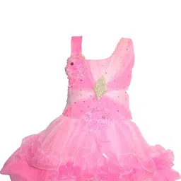 dress collection Baby Girls Midi/Knee Length Festive/Wedding Dress (Pink, Sleeveless)Nice Dress-picture-42