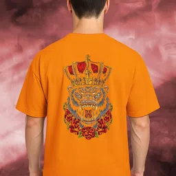 BUYTHATTRENDZ Graphic Printed Drop-Shoulder Sleeves Cotton Oversized T-shirt-picture-22