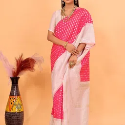 Florence Woven Design Zari Banarasi Saree image 3