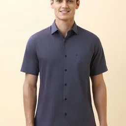 Allen Solly Men Slim Fit Solid Spread Collar Pure Cotton Casual Shirt-picture-18