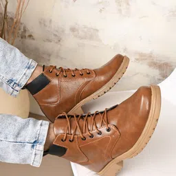 Provogue Men Leather Trekking Shoes image 5