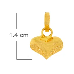 WHP JEWELLERS Loven 22 KT Yellow Gold Pendant For Women. image 5