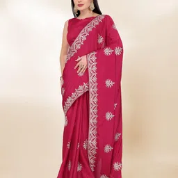 VAIRAGEE Embellished Embroidered Designer Saree-picture-23