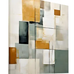 Art Street White & YellowAbstract Canvas Wall Art image 3