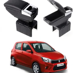 oshotto PU Leather AR-01 Car Armrest Console Box For Celerio Celerio X Black Car Armrest-picture-11