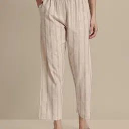 TWIN BIRDS Striped Flared Palazzos-picture-32