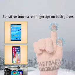 LOOM LEGACY Women Patterned Touchscreen Gloves image 2